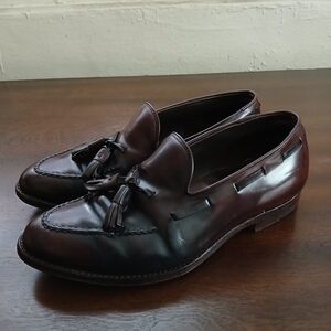 Johnston & Murphy Crown Aristocraft Shell Cordovan #8 Tassel Loafers Horween 8D